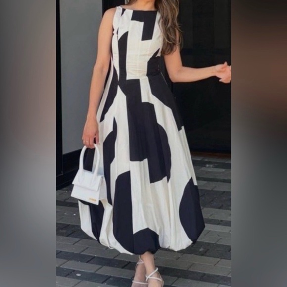 Zara ZW Collection Polka Dot Balloon Dress medium - Picture 3 of 3